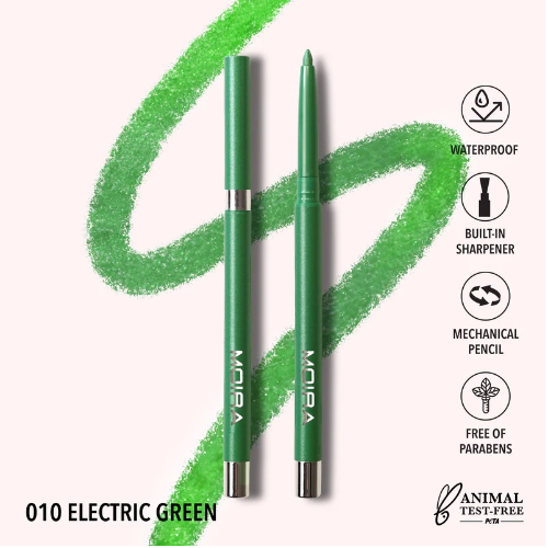 Shimmer Liner Electric Green Moira SSL010