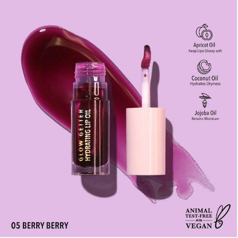 Hydrating Lip Oil Glow Getter Berry Berry Moira GLO005