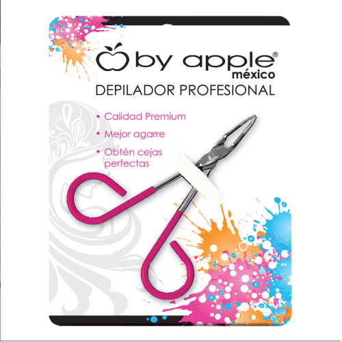 Pinza Para Ceja Grande Rosa By Apple 11919