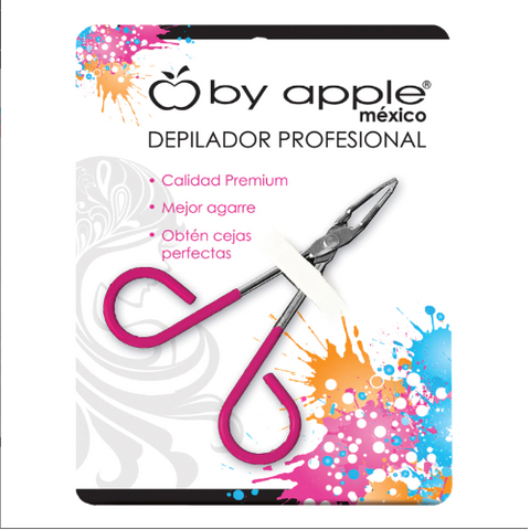 Pinza Para Ceja Grande Rosa By Apple 11919