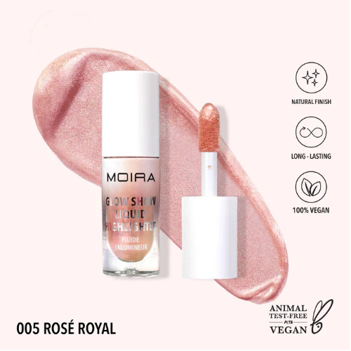 Liquid Highlighter Glow Show Rose Royal Moira GSLH005