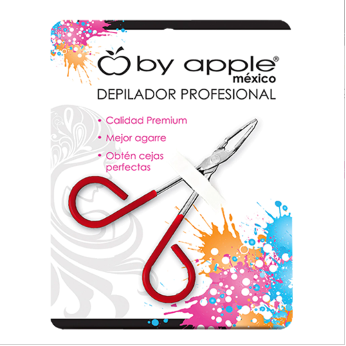 Pinza Para Ceja Grande Roja By Apple 9105