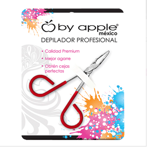 Pinza Para Ceja Grande Roja By Apple 9105