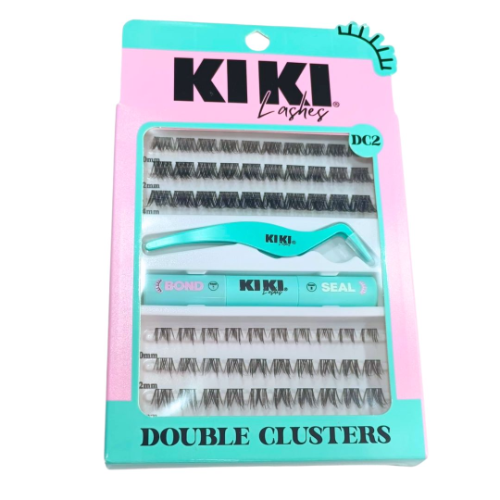Double Clusters mini pegamento y pinza Kiki Lashes KDC2