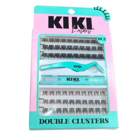Double Clusters mini pegamento y pinza Kiki Lashes KDC2