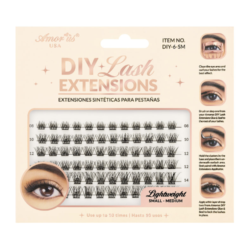 Extensiones diy lash small medium DIY6SM Amorus