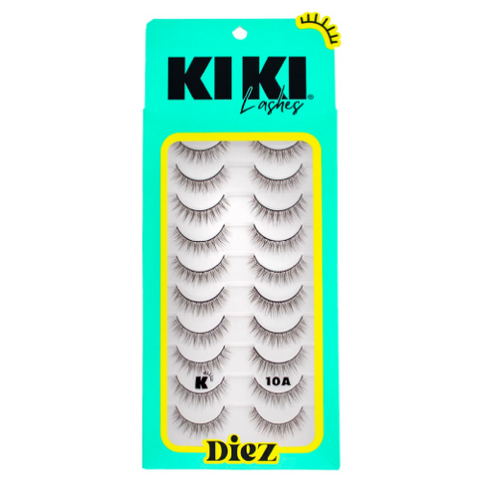 Pestanas Diez Pares 10A Kiki Lashes