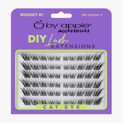 Diy Lash Extensions 60 Clusters Cat Eye Rocket 01 By Apple 69622