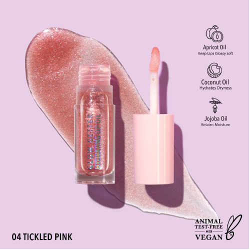 Hydrating Lip Oil Glow Getter Tickled Pink Moira GLO004