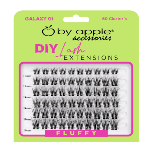 Diy Lash Extensions 60 Clousters Fluffy Galaxy 01 By Apple 69624