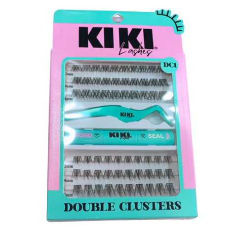 Double Clusters mini pegamento y pinza Kiki Lashes KDC1