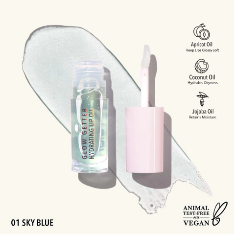 Hydrating Lip Oil Glow Getter Sky Blue Moira GLO001