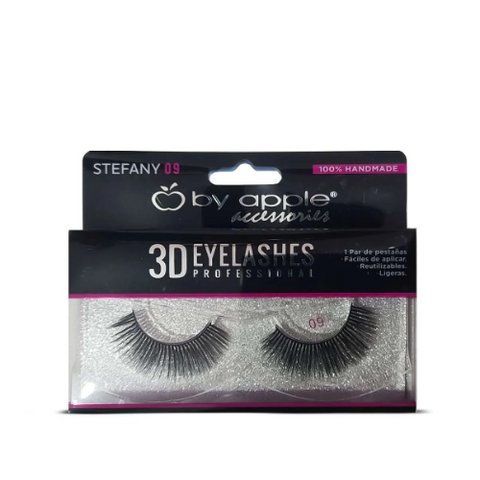 Pestañas 3D Eyelashes Professional Stefany 09 By Apple 34559