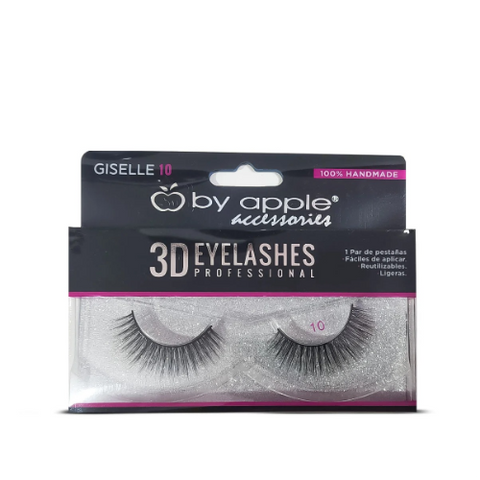 Pestañas 3D Eyelashes Professional Giselle 10 By Apple 34560