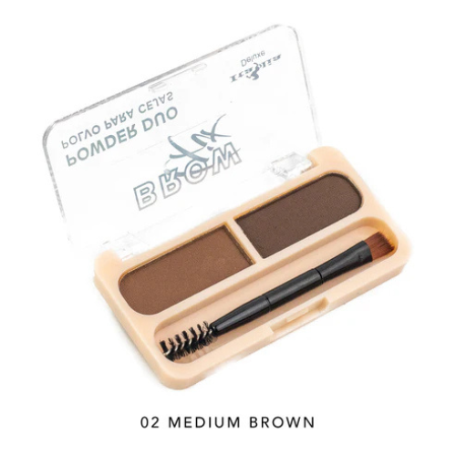Polvo para ceja Brow Fix Medium Brown Italia Deluxe 830BP-02