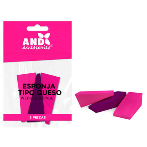 Esponja Tipo Queso Morada y Rosa AND 32629