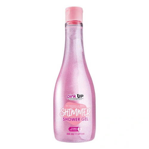 Gel Corporal Flowers And Roses Shimmer Shower Gel Pink Up PKSK24
