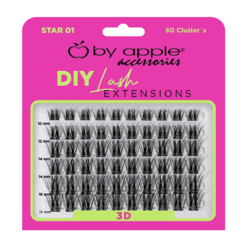 Diy Lash Extensions 60 Clusters 3D Star 01 By Apple 69619
