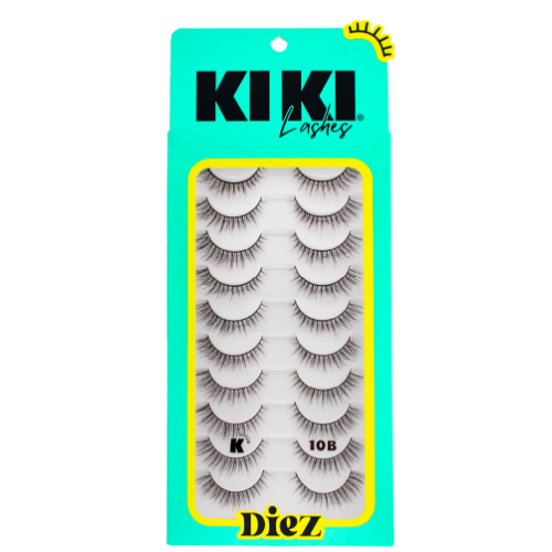 Pestanas Diez Pares 10B Kiki Lashes