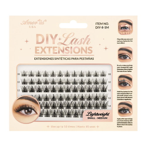 Extensiones diy lash small medium DIY8SM Amorus