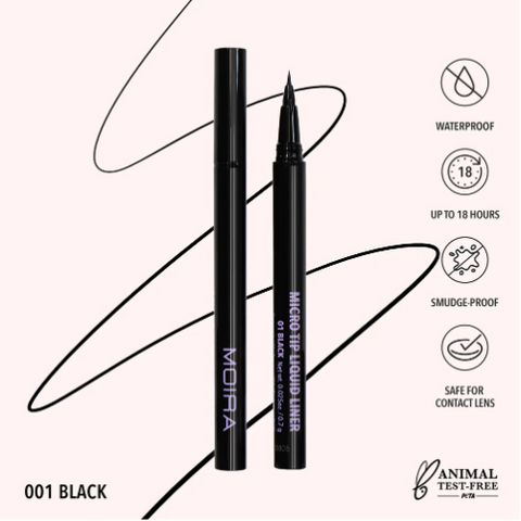 Micro Tip Liquid Liner Black Moira MTL001