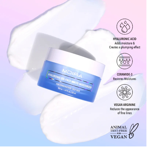 Hyaluronic Oil Free Matte Moisturizer Moira HYM001