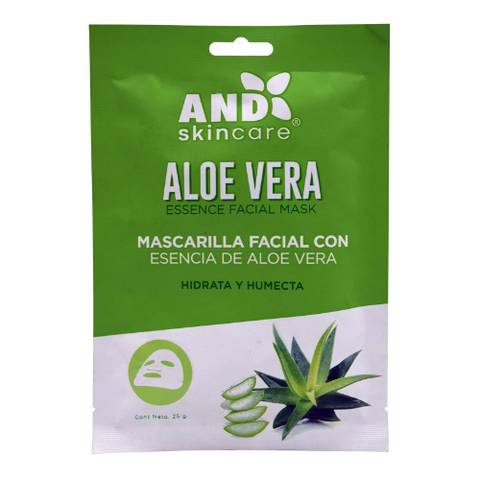 Mascarilla Facial Con Esencia de Aloe Vera AND