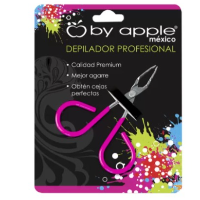 Pinza Para Ceja Rosa Neon By Apple 9470