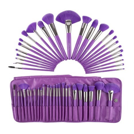 Set De 24 Brochas The Neon Purple Beauty Creations B24NP