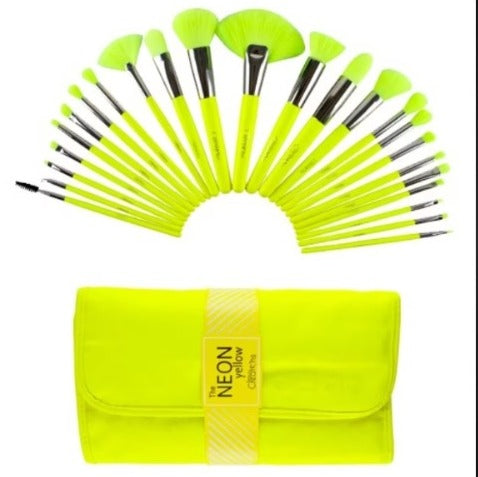 Set de 24 brochas The Neon Yellow beauty Creations B24NY