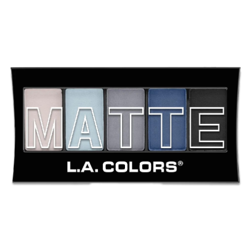 Sombra Matte 5 tonos Blue Denim L.A Colors CEM474