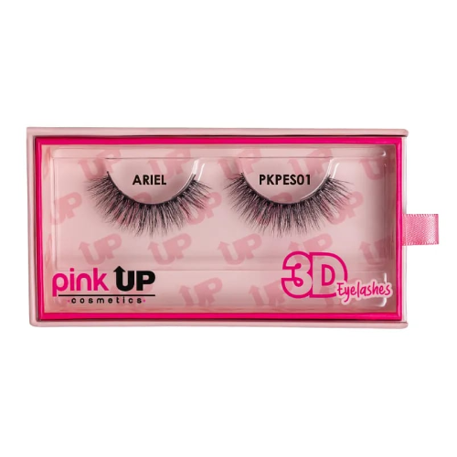 3D Eyelashes 01 Ariel Pink Up  PKPES01