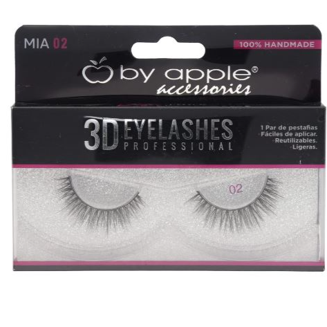 Pestañas 3D Eyelashes Professional Mia 02 By Apple 33897