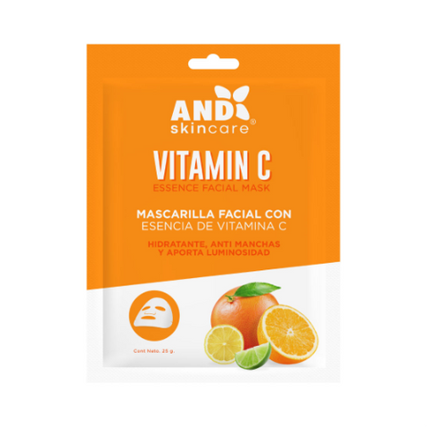 Mascarilla Facial Con Esencia De Vitamina C AND