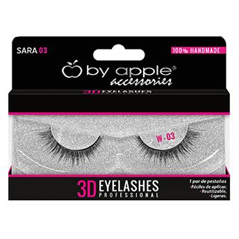 Pestañas 3D Eyelashes Professional Sara 03 By Apple 33905