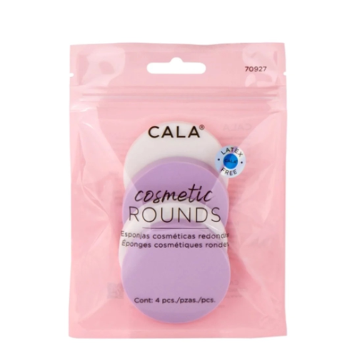 Esponja cosmetic rounds 4 pcs Cala 70927