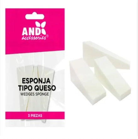 Esponja tipo queso con 3 piezas AND 9024