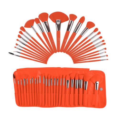 Set de Brochas The Neon Naranja Beauty Creations B24NO