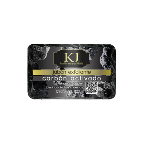 Jabon exfoliante carbon activado KJ